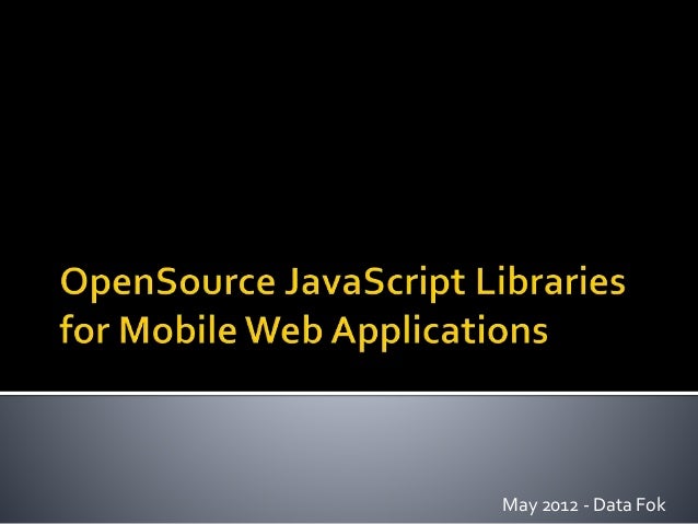 Open Source Web Applications for Libraries